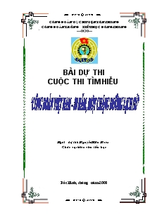 Bìa Bài Dự Thi Cuộc Thi Tìm Hiểu ‘công Đoàn Việt Nam – 80 Năm, Một Chặng Đường Lịch Sử’