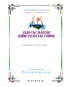 Bìa Đề tài Giải các bài tập kiểm toán tài chính