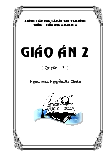 Bìa Giáo án 2 ( quyển: 3 )