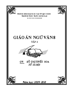 Bìa Giáo án ngữ văn 8 tập 2