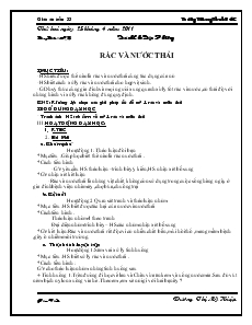 Giáo Án Buổi Chiều Lớp 1 Và Lớp 2 - Tuần 33 - Dương Thị Mỹ Hiệp - Trường TH Long Thành Bắc C