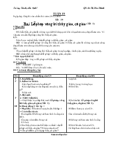 Giáo án Đạo đức 1 - học kỳ II - Lê Thị Bảo Khánh - Trường Tiểu học An Định 1