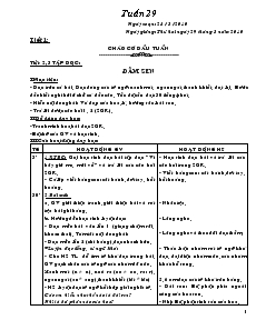 Giáo án lớp 1 học kỳ 2