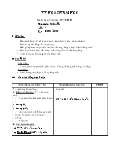 Giáo án Lớp 1 - Tuần 14