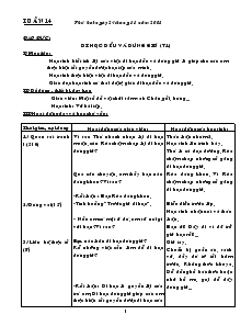 Giáo án Lớp 1 - Tuần 14