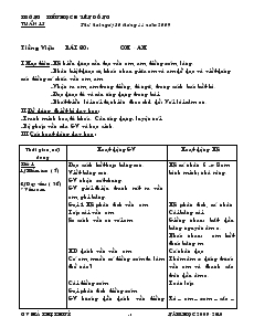 Giáo án Lớp 1 - Tuần 15