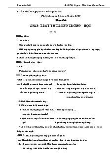 Giáo án Lớp 1 - Tuần 16 đến Tuần 20 - Bùi Thị Ngọc - Tiểu học Quán Toan