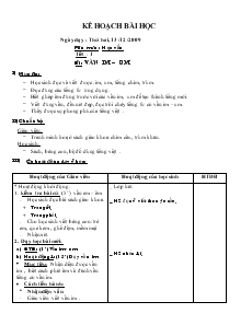 Giáo án Lớp 1 - Tuần 16