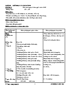 Giáo án Lớp 1 - tuần 17 - Hà Thị Thuỷ - Trường Tiểu Học B Yên Đồng