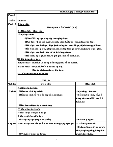 Giáo án Lớp 1 - Tuần 1