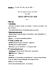 Giáo án Lớp 1 - Tuần 21 - Bùi Thị Ngọc - Tiểu học Quán Toan