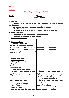 Giáo án Lớp 1 - Tuần 21