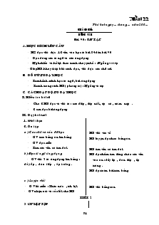 Giáo án Lớp 1 - Tuần 22