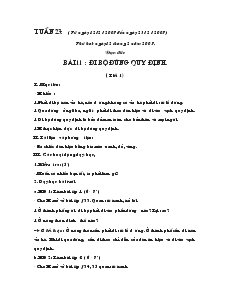 Giáo án Lớp 1 - Tuần 23 - Bùi Thị Ngọc - Tiểu học Quán Toan