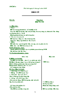 Giáo án Lớp 1 - Tuần 26