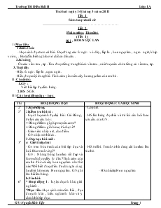 Giáo Án Lớp 1 - Tuần 27 - Nguyễn Bích Tiệp - Trường Tiểu Học Điền Hải B