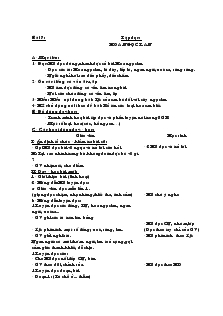 Giáo án Lớp 1 - Tuần 27