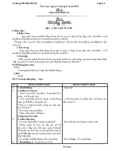 Giáo Án Lớp 1 - Tuần 30 - Nguyễn Bích Tiệp - Trường Tiểu Học Điền Hải B