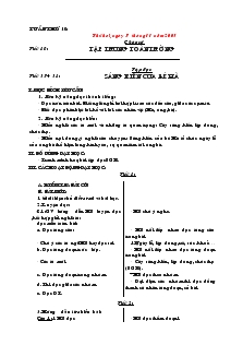 Giáo án Lớp 2 - Tuần 10