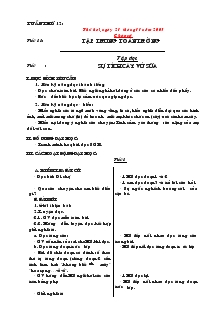 Giáo án Lớp 2 - Tuần 12