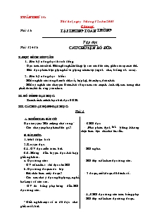 Giáo án Lớp 2 - Tuần 14