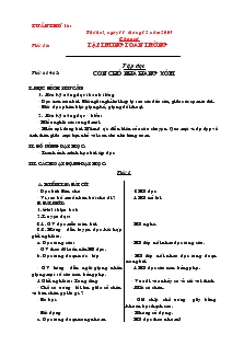 Giáo án Lớp 2 - Tuần 16