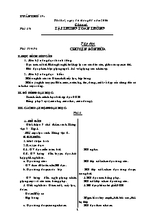 Giáo án Lớp 2 - Tuần 19