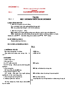 Giáo án Lớp 2 - Tuần 22