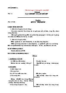 Giáo án Lớp 2 - Tuần 8