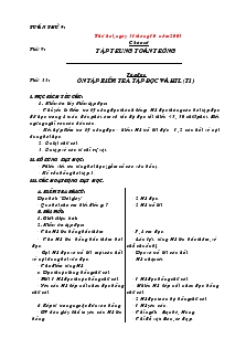 Giáo án Lớp 2 - Tuần 9