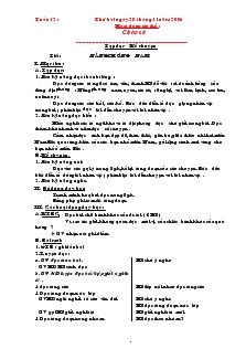 Giáo án Lớp 3 - Tuần 12