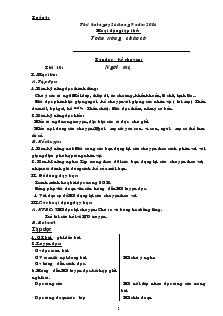 Giáo án Lớp 3 - Tuần 4