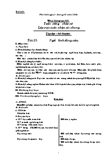 Giáo án Lớp 3 - Tuần 5