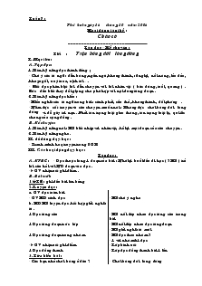 Giáo án Lớp 3 - Tuần 7