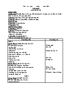 Giáo Án Tập Đọc 1: Cái Nhãn Vở