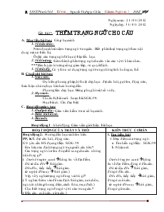 Giáo án Tiếng Việt 7 - Tiết 86: thêm trạng ngữ cho câu