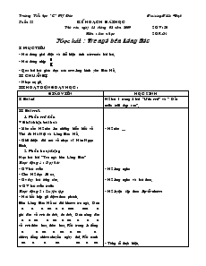 Giáo án Âm nhạc lớp 5 - Tiết 22: Học hát : Tre ngà bên Lăng Bác - Trương Tiến Đạt - Trường Tiểu học 