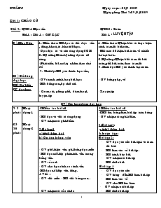 Giáo Án Lớp 1 + 2 - Tuần 7