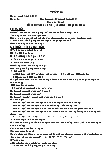 Giáo án Lớp 1 - Tuần 10 - Bùi Thị Thủy