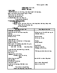 Giáo Án Lớp 1 - Tuần 14 - Phạm Thị Mỹ Hạnh - Trường Tiểu Học Tà Ngào