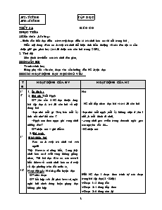 Giáo án Lớp 1 - Tuần 16