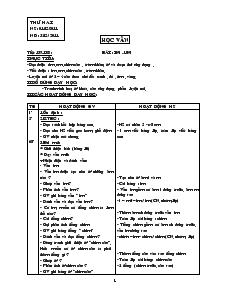 Giáo án Lớp 1 - Tuần 16