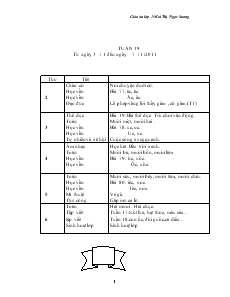 Giáo án Lớp 1 - Tuần 19 - Mai Thị Ngọc Sương