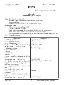 Giáo Án Lớp 1 - Tuần 2 - Nguyễn Thị Thanh - Trường Tiểu Học Số 1 Hải Ba