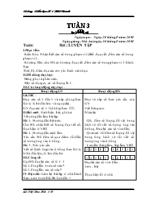 Giáo Án Lớp 1 - Tuần 3 - Lê Thị Thu Hà - Trường Tiểu Học Số 1 Hải Chánh