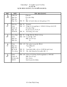 Giáo Án Lớp 1 - Tuần 30 - Giao Thị Lệ Trang – Trường tiểu học Lê Văn Tám