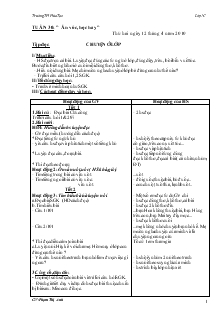 Giáo án Lớp 1 - Tuần 30 - Phạm Thị Anh - Trường TH Hứa Tạo