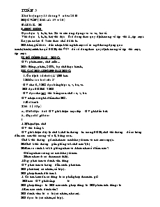 Giáo án Lớp 1 - Tuần 3