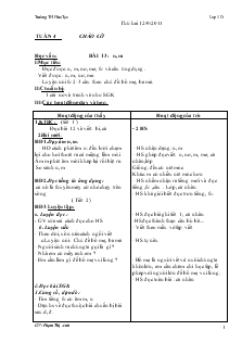 Giáo án Lớp 1 - Tuần 4 - Phạm Thị Anh - Trường TH Hứa Tạo