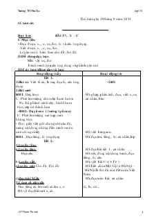 Giáo án Lớp 1 - Tuần 5 - Phạm Thị Anh - Trường TH Hứa Tạo